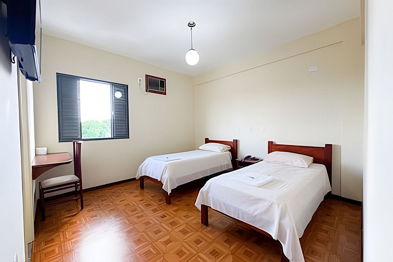 Flat 206/Recepção 24h/Ar Cond