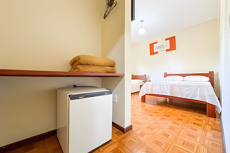 Flat 214/Recepção 24h/Estacionamento/Ar Cond
