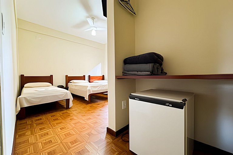 Flat 215/Recepção 24h/Ar/Estaci