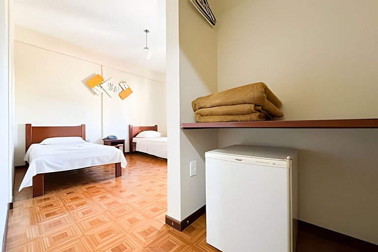Flat 201/Ar Cond/Recepção 24h