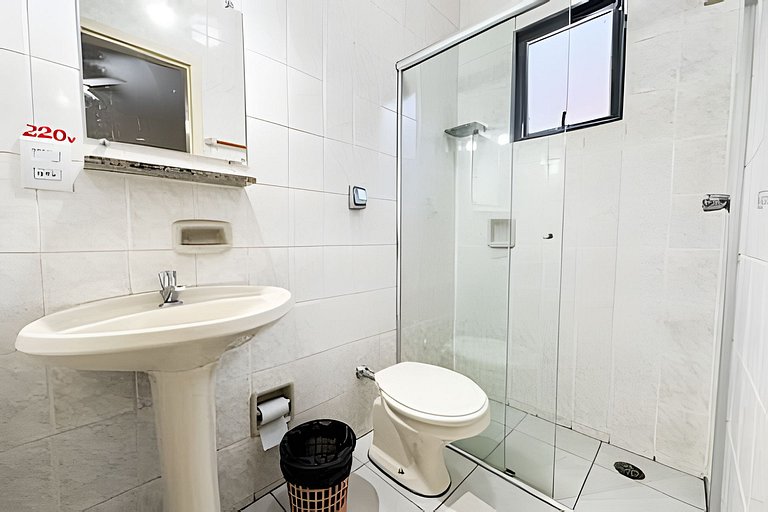 Flat 205/Recepção 24 h/Estacionamento fechado