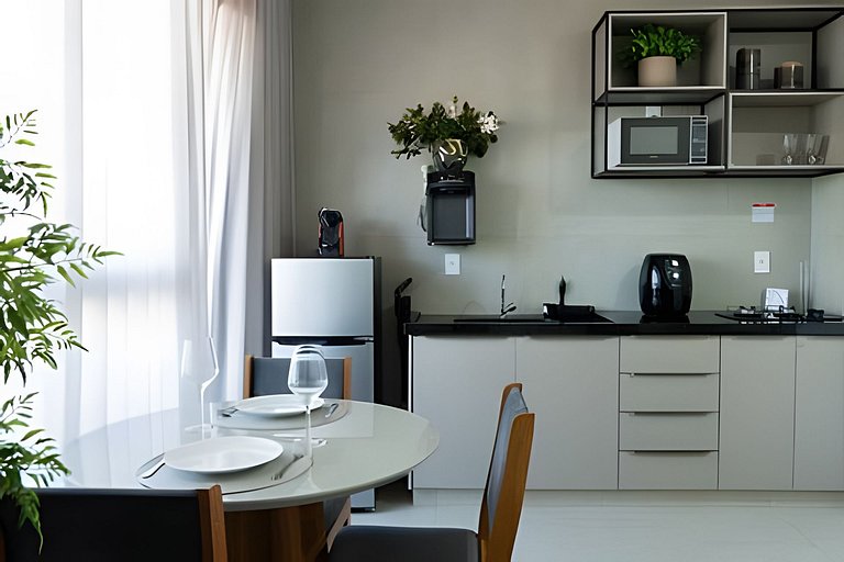 Studio Singapura/ArCond/Piscina/Acad/Lavand/CoWork