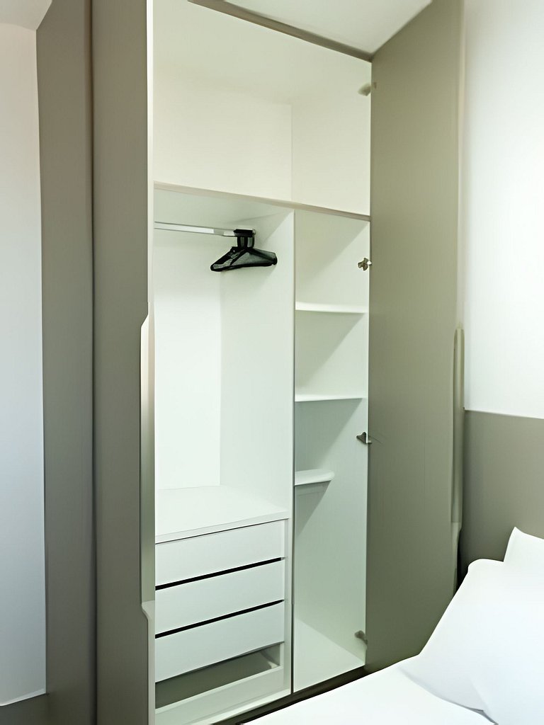 Studio Singapura/ArCond/Piscina/Acad/Lavand/CoWork