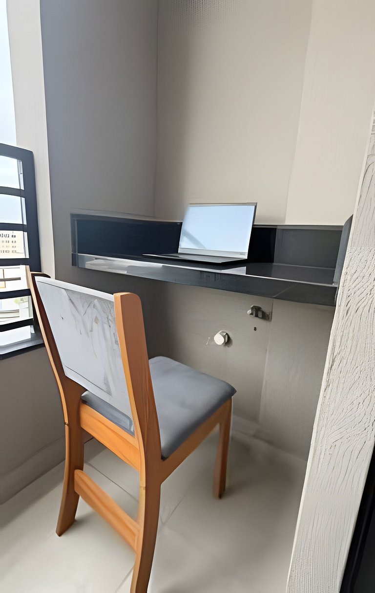 Studio Singapura/ArCond/Piscina/Acad/Lavand/CoWork