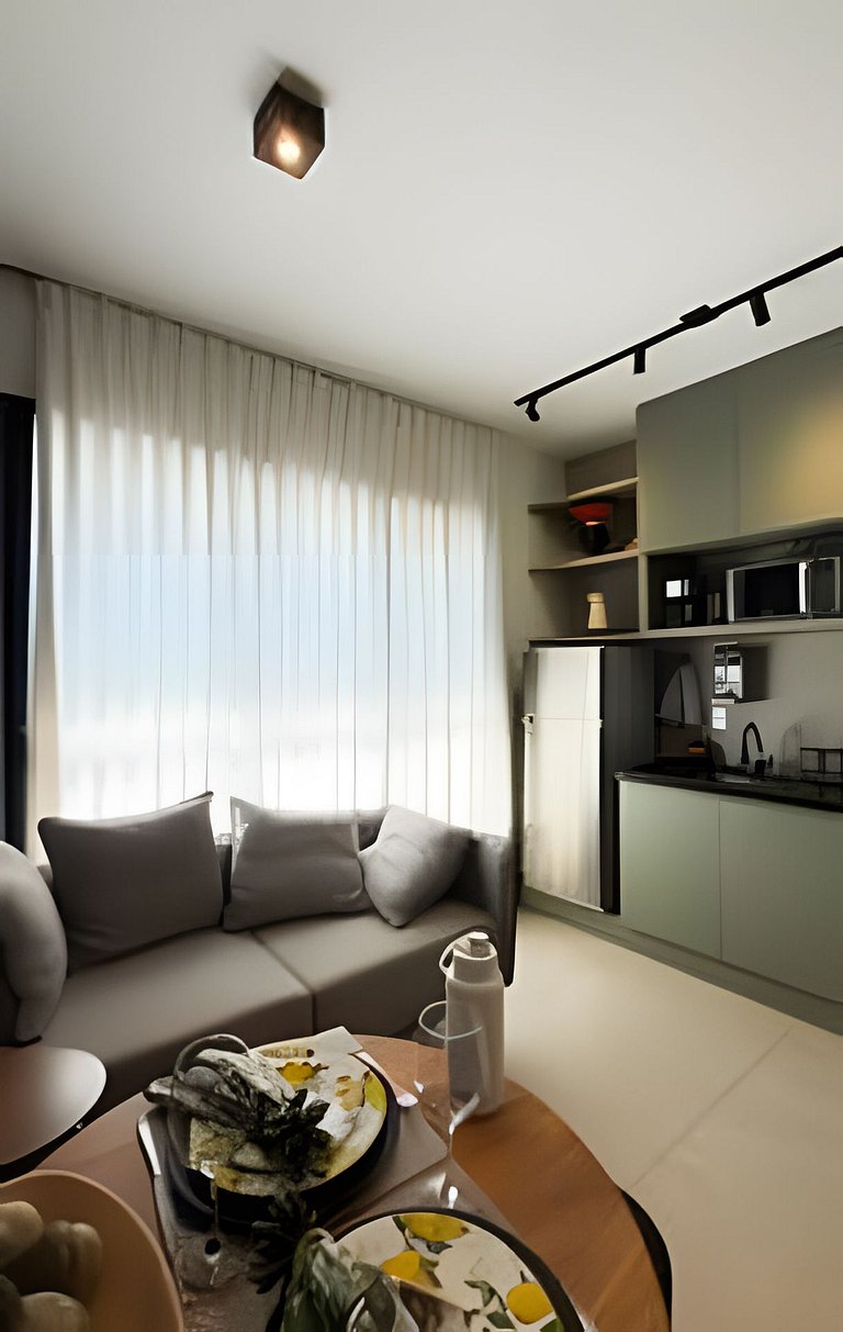 Studio Berlim/ArCond/Piscina/Academia/SmartTV/Wifi