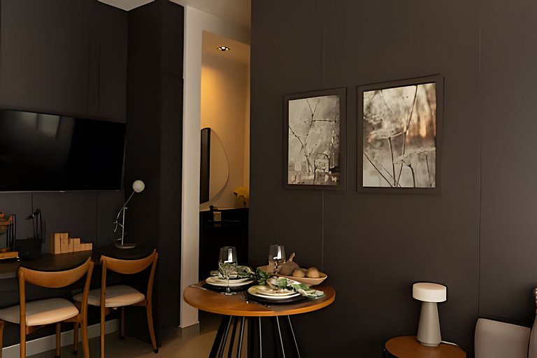 Studio Berlim/ArCond/Piscina/Academia/SmartTV/Wifi