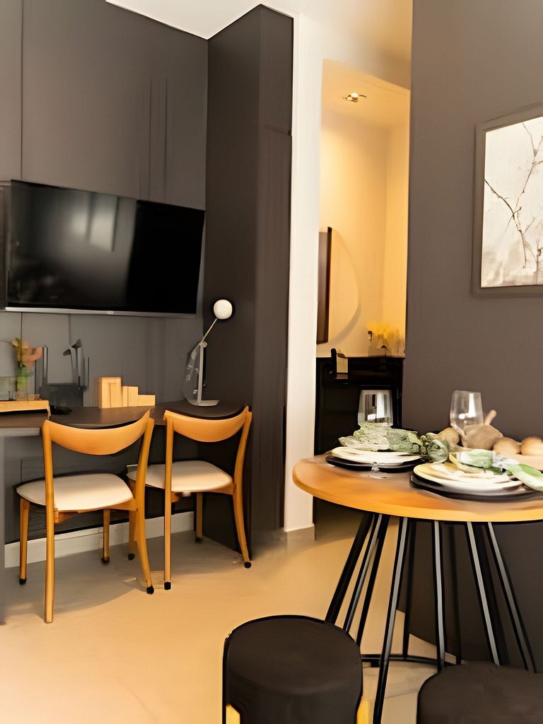 Studio Berlim/ArCond/Piscina/Academia/SmartTV/Wifi