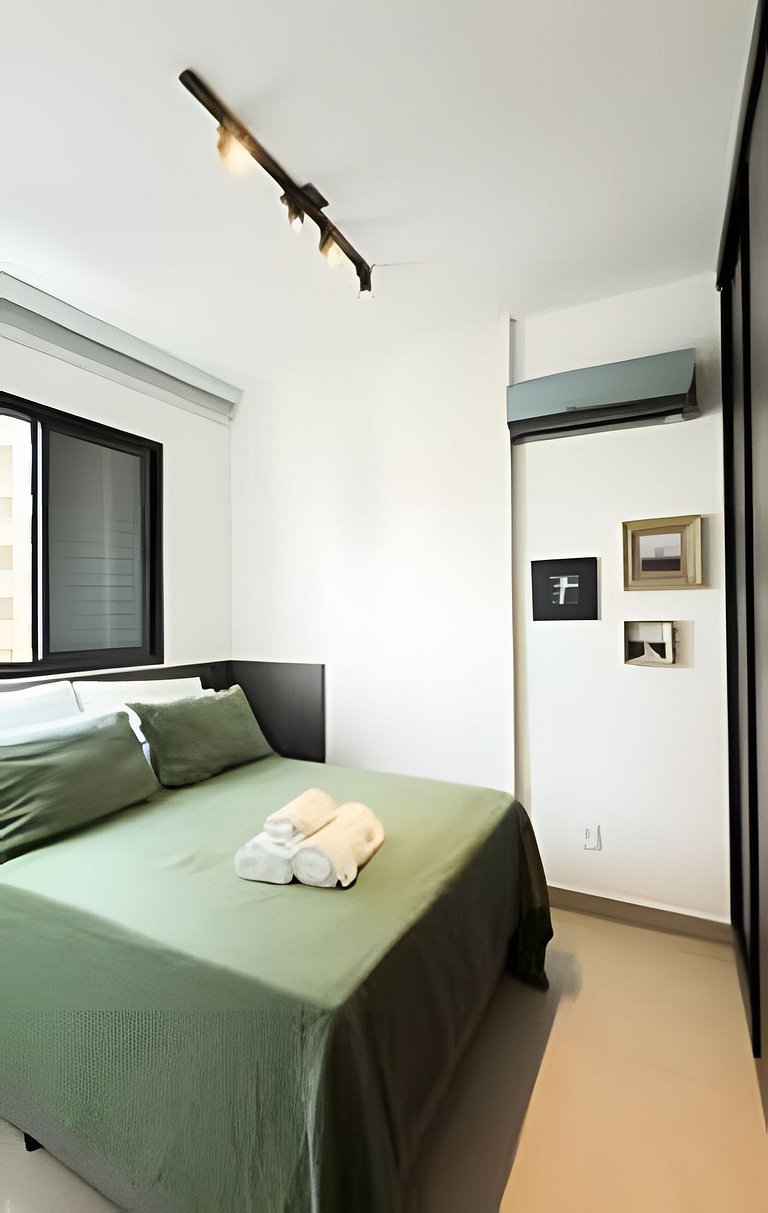 Studio Berlim/ArCond/Piscina/Academia/SmartTV/Wifi