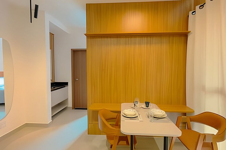 Studio Atenas/UFU/ArCond/Piscina/Acad/Cowork/Lavad