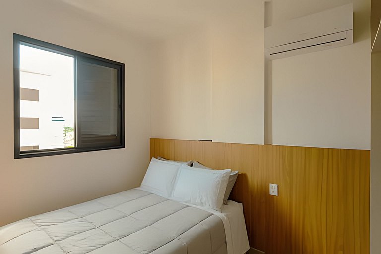 Studio Atenas/UFU/ArCond/Piscina/Acad/Cowork/Lavad