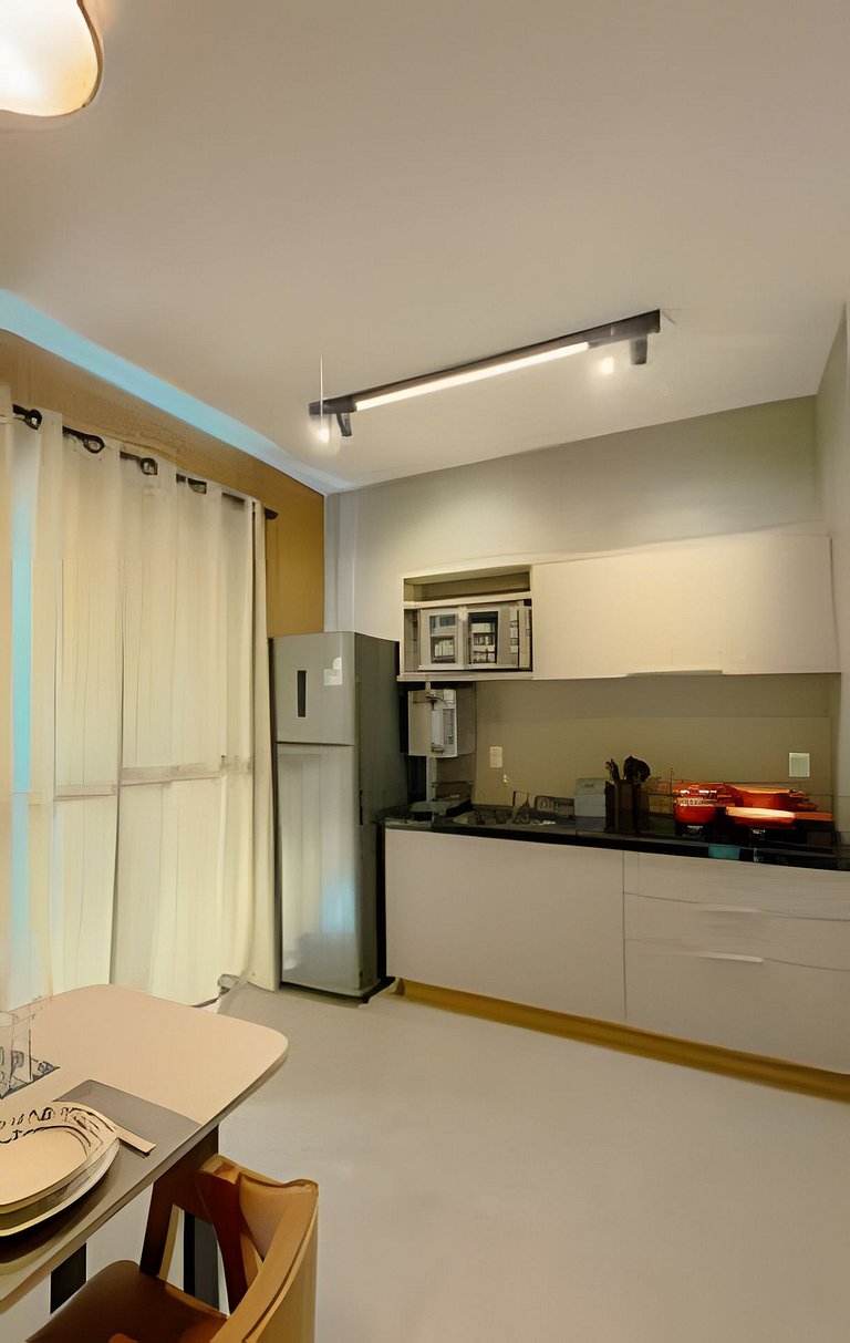 Studio Atenas/UFU/ArCond/Piscina/Acad/Cowork/Lavad