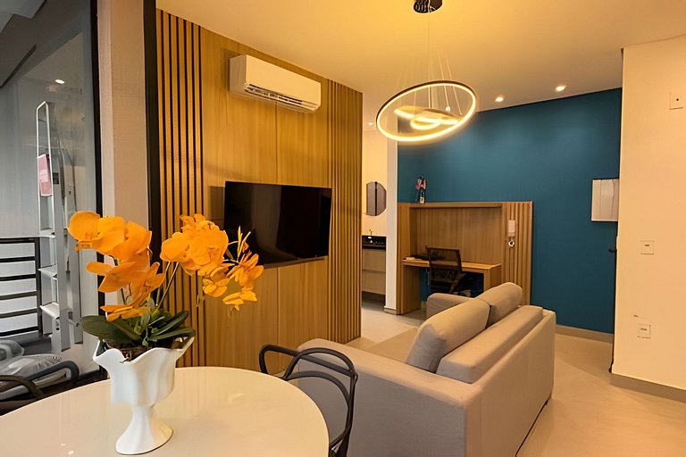 Studio Nova York/UFU/Shopping/Piscina/Acad/CoWork