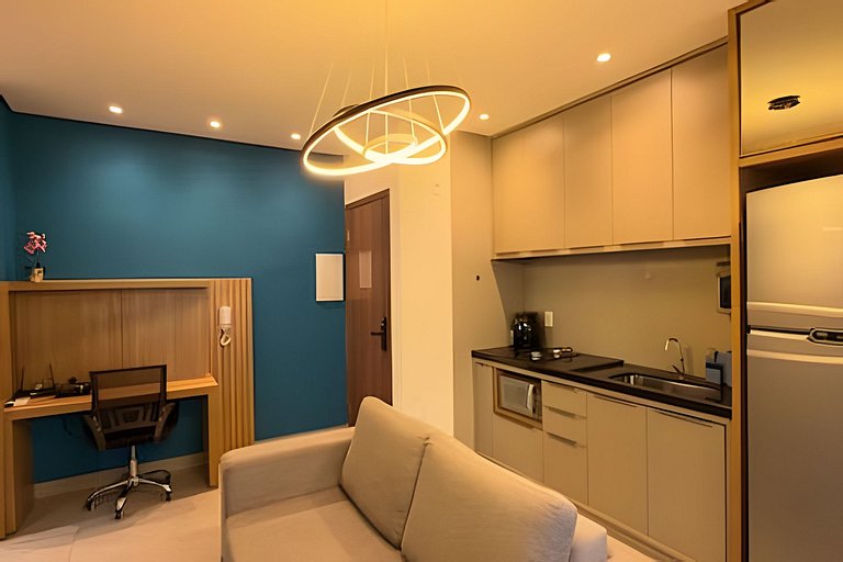 Studio Nova York/UFU/Shopping/Piscina/Acad/CoWork