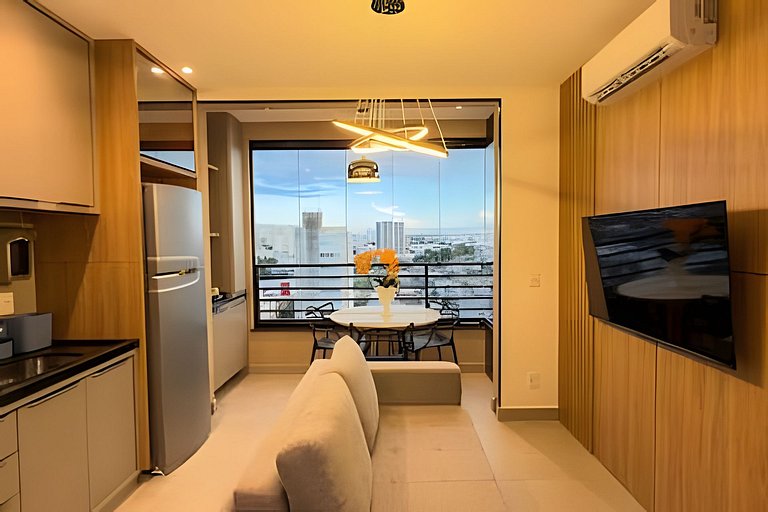 Studio Nova York/UFU/Shopping/Piscina/Acad/CoWork