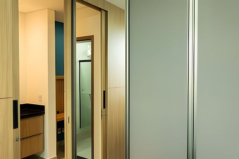 Studio Nova York/UFU/Shopping/Piscina/Acad/CoWork