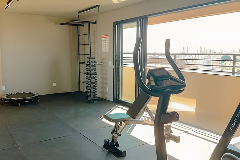 Studio Nova York/UFU/Shopping/Piscina/Acad/CoWork