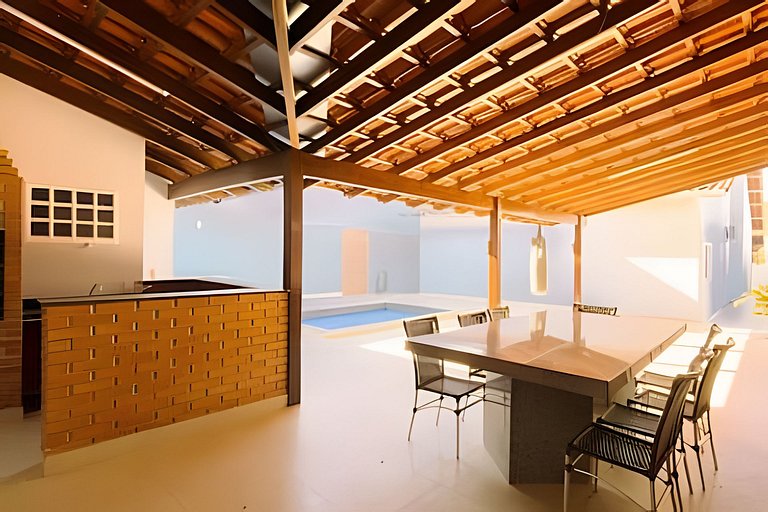 Casa Jardim Prime/ Piscina/Churrasqueira/4 quartos